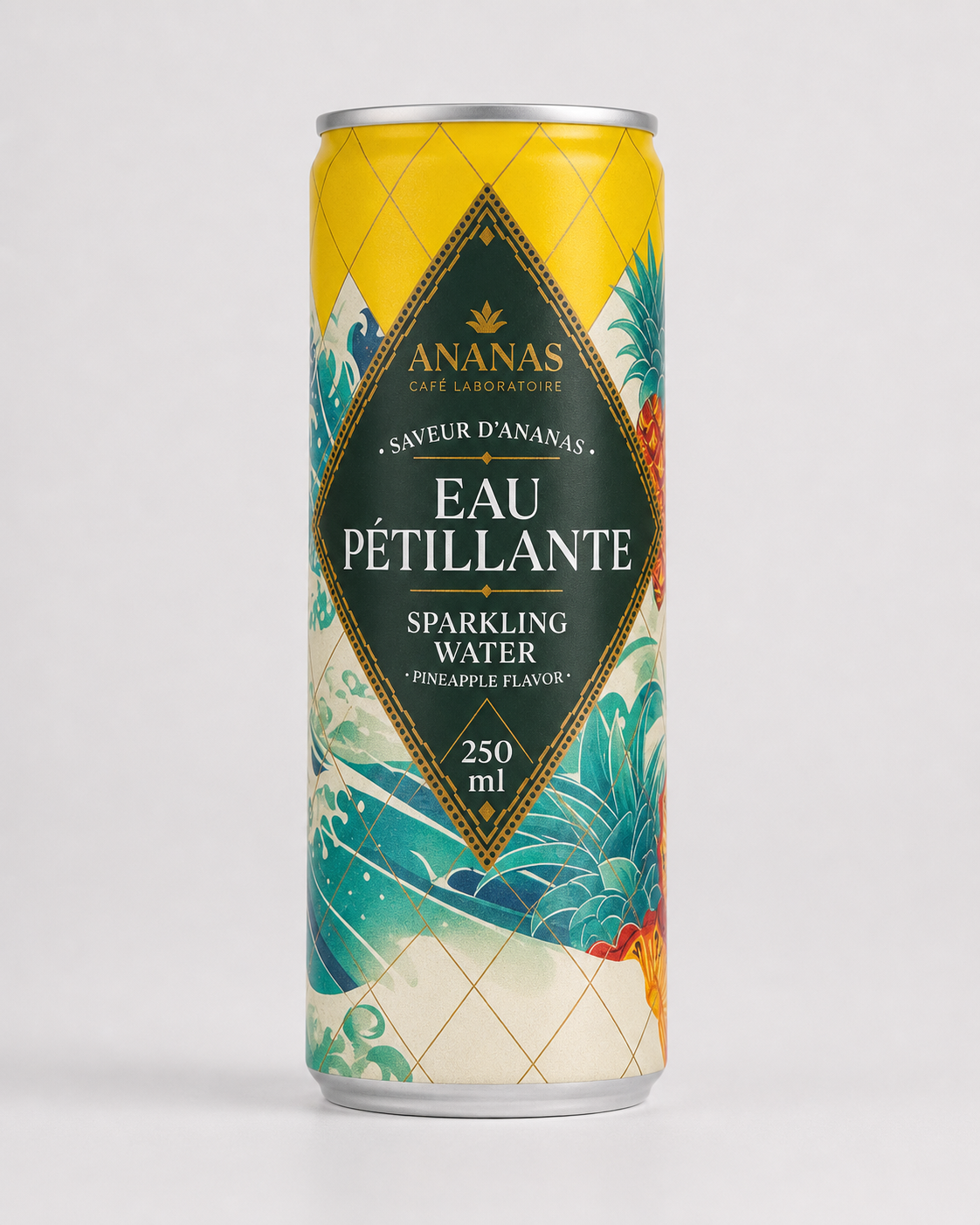 Eau pétillante saveur d’ananas — Pack de 4
