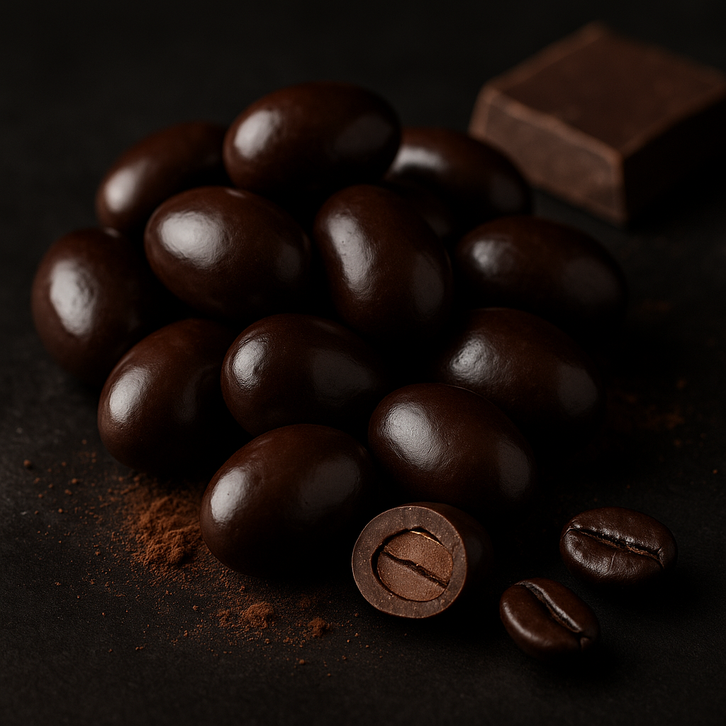 Croquants Caféinés [Grains de Café enrobés de Chocolat]