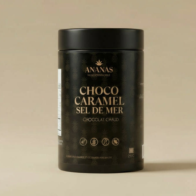 Hot chocolate with salted caramel